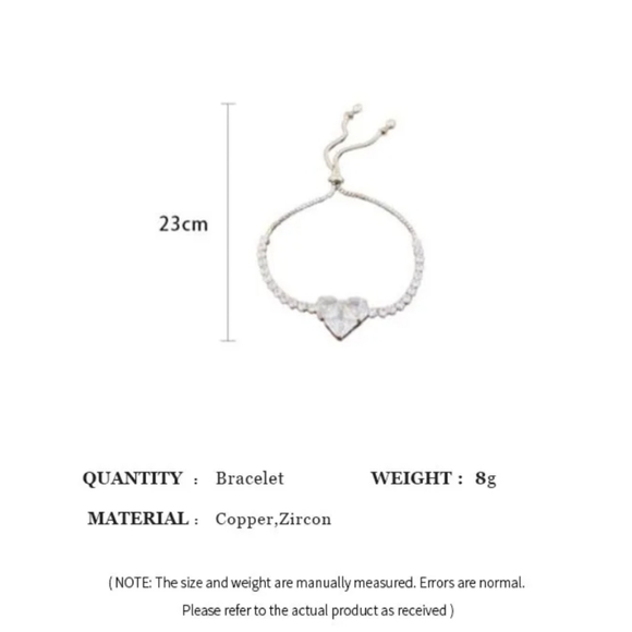 Zircon Rhinestone Pink Bracelet - Picture 4 of 5